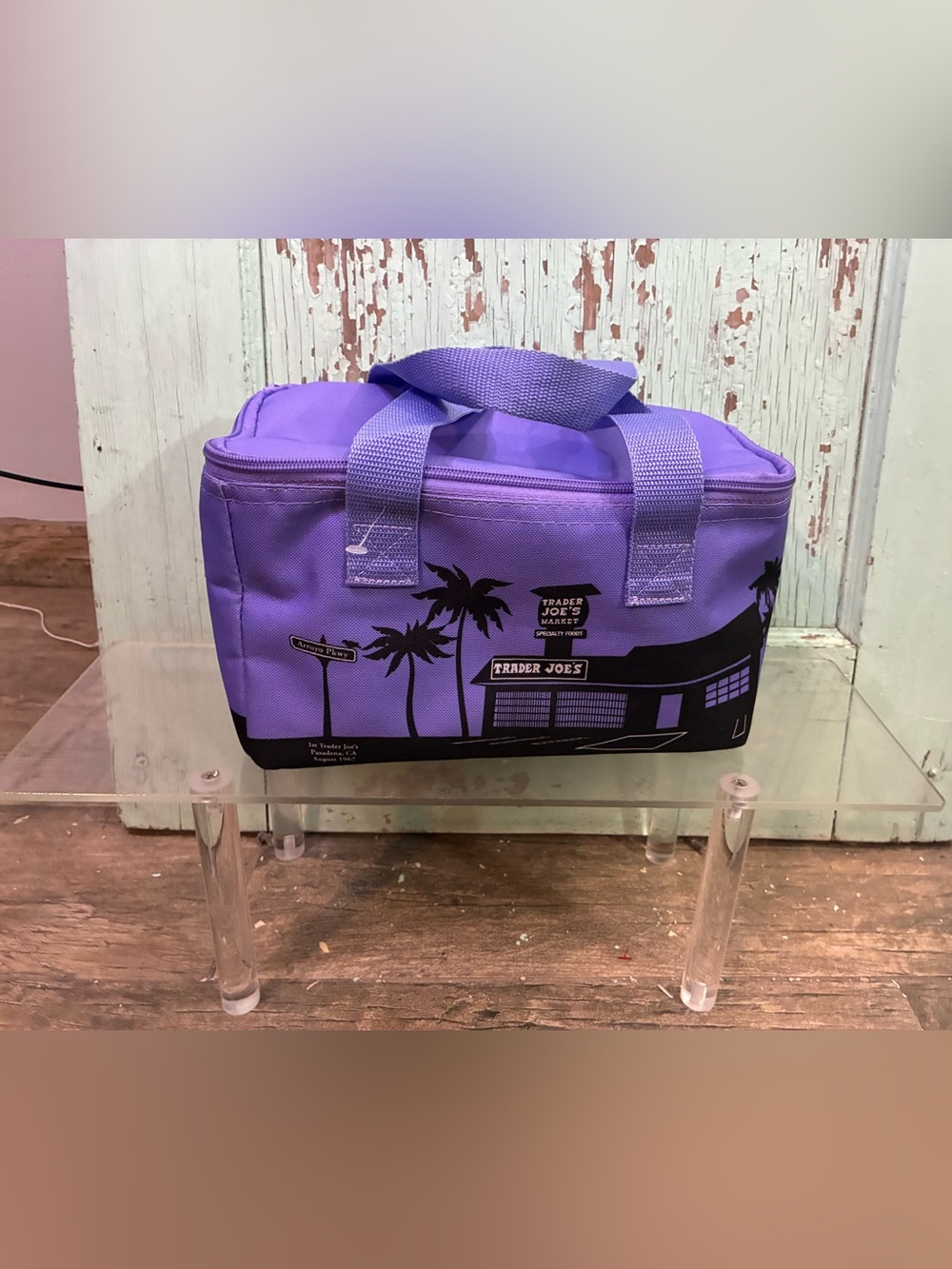 Trader Joe's Purple Insulated lunch Tote